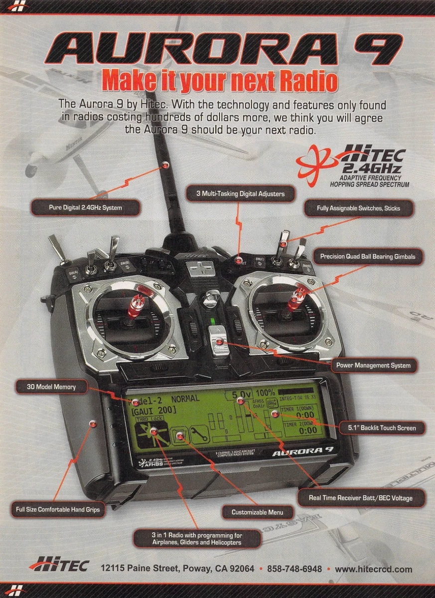 Hitec Aurora 9 Hobby RC Receivers & Transmitters products for sale