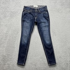 Ariat REAL Mid Rise Skinny Ella Jeans Womens 30R Blue Dark Wash Stretch Denim