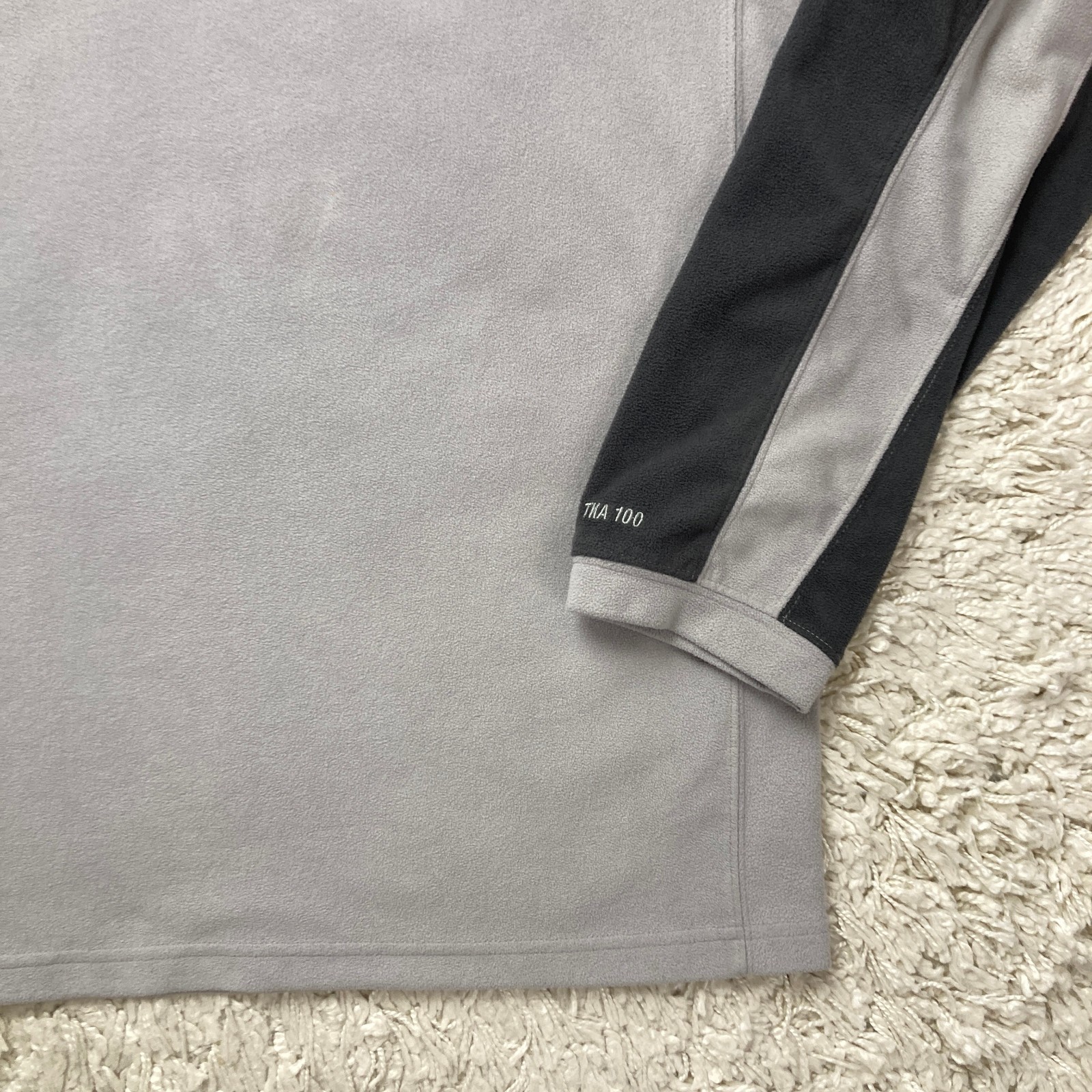 The North Face Fleece Sweater Mens Large Gray 1/4 Zip TKA 100 Long Sleeve thumbnail 11