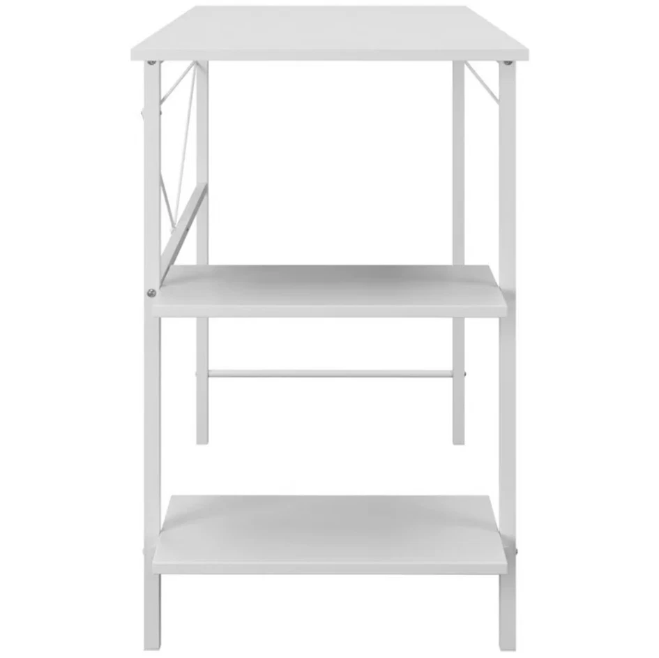 Escritorio de almacenamiento Mainstays Pierce de 30 pulgadas de alto, blanco, envío gratuito Foto 4 de 4