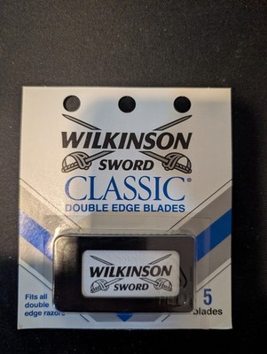 10 packs of 5 = 50 Wilkinson Sword CLASSIC Double Edge Razor Blades