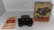 Vintage TRU-VUE DELUXE LIGHTED VIEWER WITH SLIDES IN BOX - AS IS
