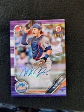 2019 Bowman - Prospect Autographs Nick Meyer Purple 114 /250 (AU, RC)