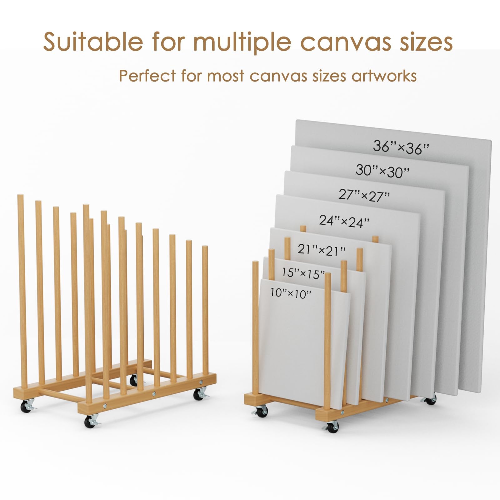 Evellstor 7 Section Art Storage Rack with Caster Wheels ASR-100 | eBay