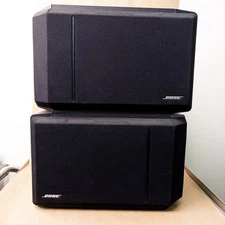 Bose 301 Series IV Direct Reflecting Bookshelf Speakers Pair Black Tested Works