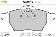 VALEO Bremsbeläge Satz Vorne für OPEL Astra G CC (T98) 598305