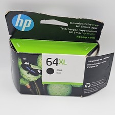 OEM HP 64XL Black Ink Cartridge Genuine Original N9J92AN Warranty Date Apr 2027
