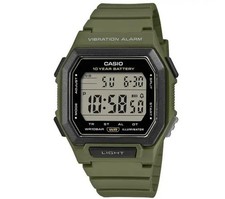 Casio Collection W-738H-3AJF Vibration Alarm Olive Digital Watch Japan