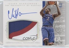 2015 National Treasures College Century Silver 8/25 Cliff Alexander Auto 0p5