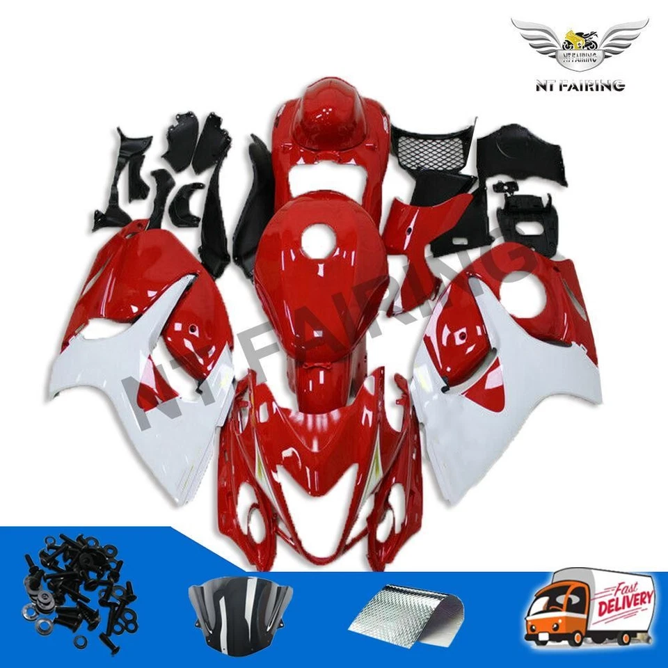 Carenado de inyección de plástico rojo CV ABS apto para GSXR1300 i075 2008-2020 Foto 2 de 4