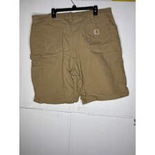 Carhartt B147 DKH Mens 40 Canvas Work Carpenter Shorts Tan Khaki Utility