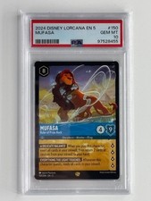 PSA 10 2024 Disney Lorcana Mufasa Ruler of Pride Rock 150 Shimmering Skies