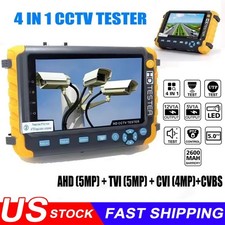 4 in1 Tester Monitor TVI CVI AHD VGA CVBS Security CCTV Tester 5" HD up to 8MP