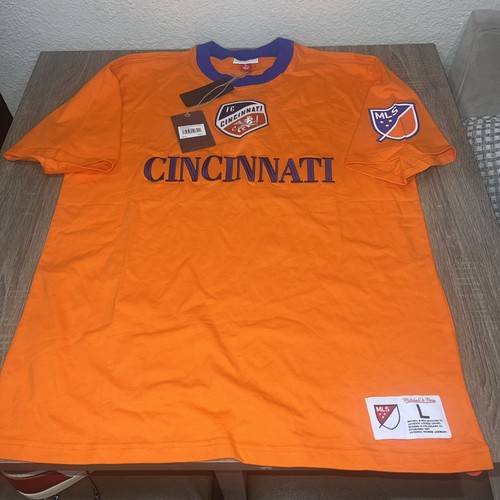 Mitchell & Ness Cincinnati FC (MLS) Shirt Size L New With Tags - Picture 1 of 7