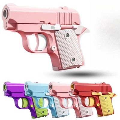 Fidget Gun Toy Sensory Toys 3D Printed Anti-anxiety Gravity Guns For Kids Adult