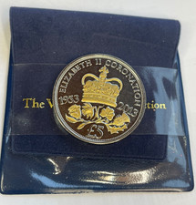 2013 QUEEN ELIZABETH II JERSEY CORONATION £5 FIVE POUND COIN 1953-2013