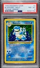 1999 Pokemon BLASTOISE Base Set STAGE ERROR Holo Rare MISPRINT Card 2/102 PSA 8