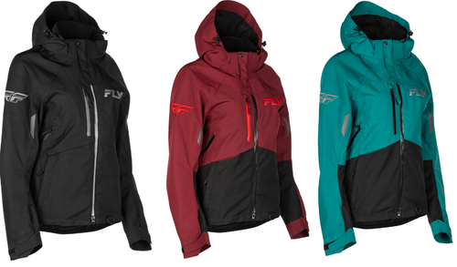 Fly Racing Women’s Carbon Snow Jacket – Waterproof Shell Snowmobile ...