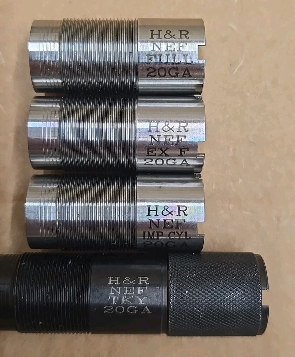 4X H&R 20GA Invector Choke BUNDLE IMP CYL, FULL & EX F BRO/MOS/WIN