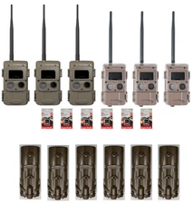 Cuddeback Cuddelink 6 L Series LR IR & Black Flash Cameras Power Bank SD Cards