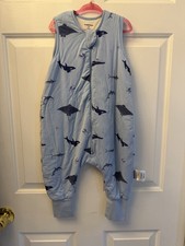 BubblePanda Bamboo Walker Sleep Sack M 1-2T Shark Stingray 1.0 TOG Blue