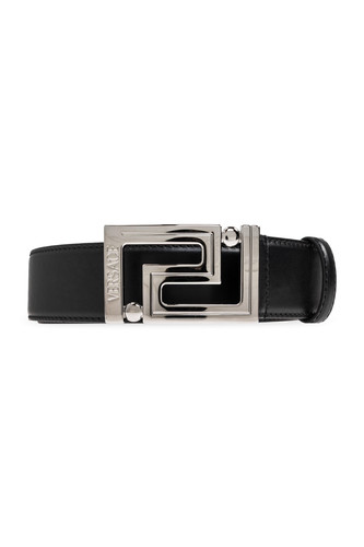 VERSACE Black Leather Belt New & Authentic