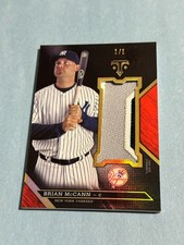 2016 Topps Triple Threads - Unity Jumbo Relic Brian McCann #UJR-BMN RED 1/1