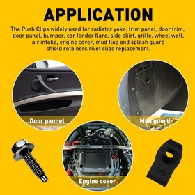 20pc Engine Shield Splash Guard Bumper Hardware Set Body Fender Bolt Bumper Clip