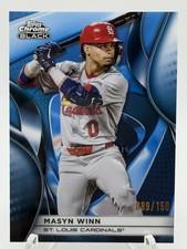 2025 Topps Chrome Black Blue Refractors #115 Masyn Winn 089/150