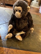 NEW Ganz Webkinz Signature Chimpanzee Monkey Plush WKSS2007 Stuffed Animal Code