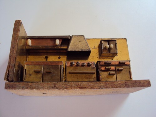 ancienne miniature cuisine artisanale cuivre et laiton - Imagen 4 de 12