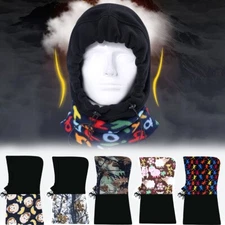 Winter Balaclava Ski Mask Thermal Full Face Mask Cover Adjustable Scarf Bandana
