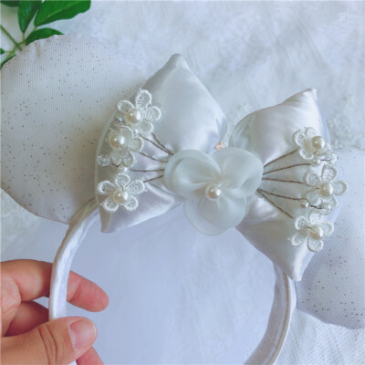 Disney Parks Minnie Mouse Bride Bridal Ears Bow Veil  display picture 2