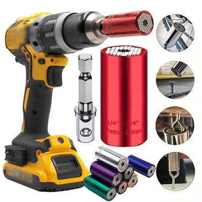 Universal Torque Wrench Power Drill Ratchet Bushing Spanner Key Magic Hand Tools