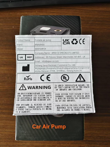 Portable Air Compressor Car Tyre Pump, 6000Mah Dual Power Supply 150PSI Tyre ... - Picture 9 of 12