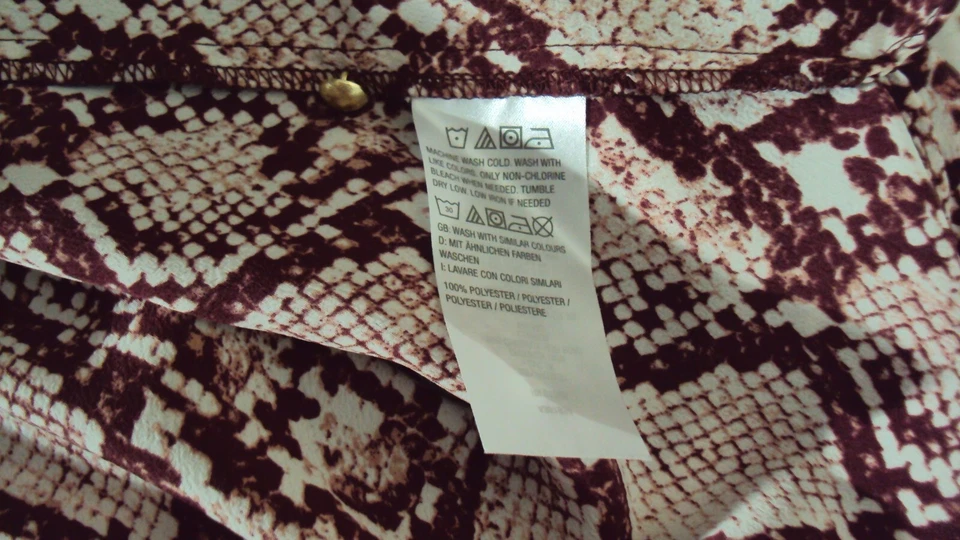 Top para mujer Dennis Basso talla 26W manga larga multicolor cuello redondo bouse Foto 4 de 4