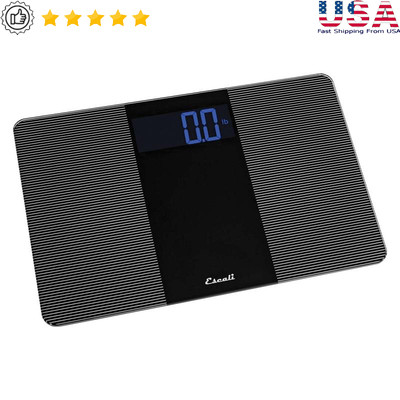 Extra Wide Platform Bathroom Body Scale 400lb Capacity LCD Digital Display New