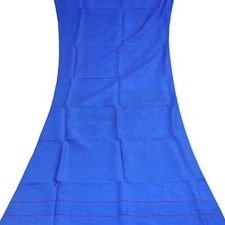 Swastik Vintage Sari Blau Remnant Scrap 100% ...