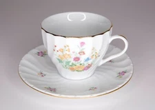 Chinese Bone China, H 9, Floral Tea Cup and Saucer set, Beautiful