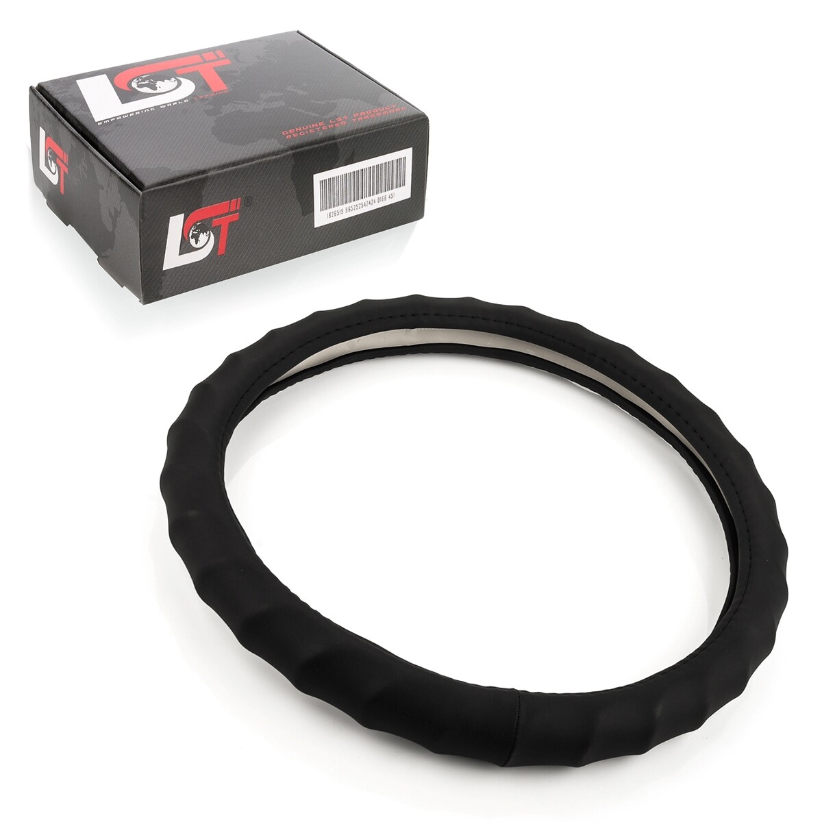 Steering Wheel Cover Ø 38x9 CM 15x3, 5 Inch Black for