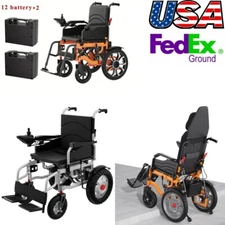 500W Reclining Electric Wheelchair Folding Intelligent Motorized Powerchair 24A