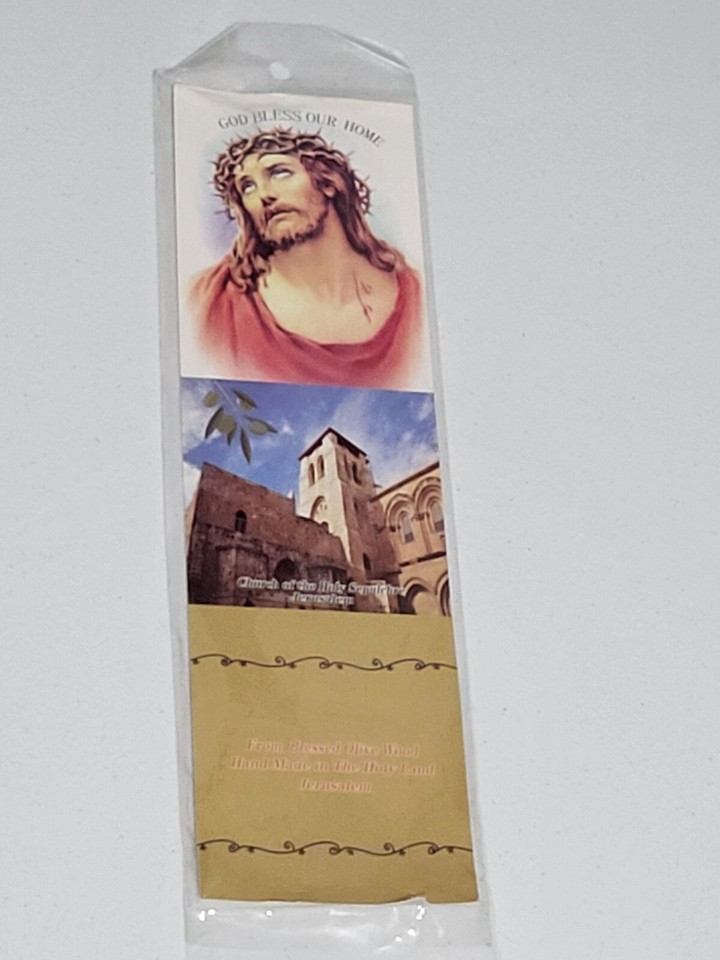 Spanish "God Bless Our Home" wall hanging new in package from the holy