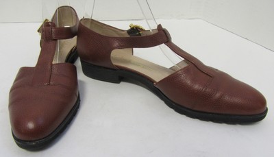 leather t strap shoes