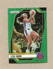 2024 Panini Prizm WNBA Lexie Brown #110 Green Prizm LA Sparks