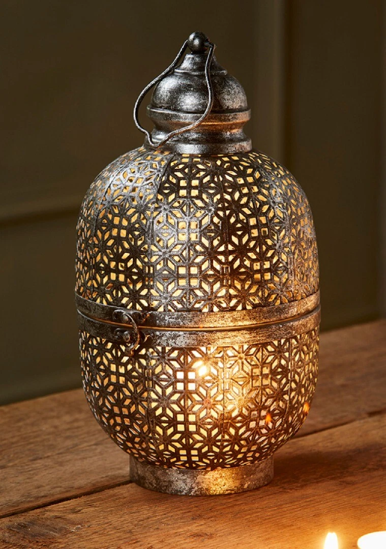 Portacandele e portalumini marocchini in metallo per la decorazione della casa | Acquisti Online su