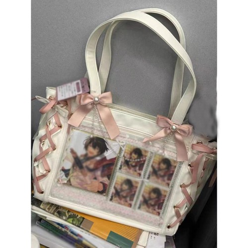 Niña Japonesa Lindo Bolso de Hombro Transparente itaBolso de Mano JK Uniforme Bolso Mensajero - Imagen 3 de 3