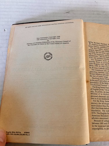 The Bible Revised Standard Version 1952 American Bible Society Hardcover - Picture 6 of 8