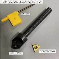TCM45-C12-20-110-1T 45° Indexable chamfering arbor + 1PCS TCMT16T304 insert