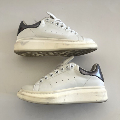 【美品】ALEXANDER MCQUEEN スニーカー size36.5 Alexander McQueen Oversized Sneakers White/Silver Size 36 | eBay