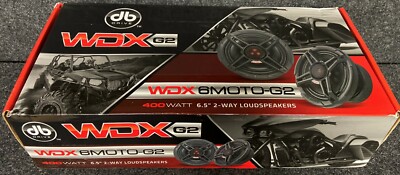 DB DRIVE WDX6MOTO-G2 400 WATT 6.5'' WEATHER RESISTANT 2-WAY LOUDSPEAKERS 